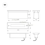 Встраиваемый светильник уличный Arlight 034827 (LED, 220V, IP67)