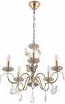 Подвесная люстра Arte Milano AM346179 346179/5 CG (220V, подвески, на цепи, подсвечник, свеча)