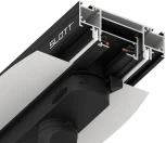 Интрудер (профиль) для встраивания однофазного трека в натяжной потолок, длина 2м Novotech 135191