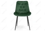 Стул Woodville на металлокаркасе Гояр изумрудный / черный глянец 464206