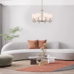 Подвесная люстра Moraine 10167/8PL E14*40W Nickel (220V, на цепи)