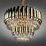 Подвесная люстра Omnilux 814 OML-81403-13 (220V, хрусталь, на цепи, круглые)