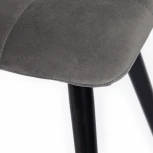 Стул CHILLY (mod. 7095-1) ткань/металл, 45x53х88 см, высота до сиденья 50 серый barkhat 26/черный Tetchair 17244