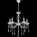 Подвесная люстра Reluce 04207-0.4-05 WH (220V, подвески, на цепи, подсвечник, свеча)