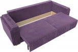 Диван прямой Лига-044 (Сиреневый,Коричневый/Микровельвет) Лига Диванов арт.122261