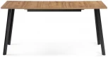 Стол раскладной Notta Колон Лофт 120 25 мм черный матовый / дуб вотан 489606