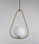 Подвесной светильник Lumina Deco Panari LDP 6832-200 WT+MD (220V, на проводе, шар)