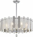 Подвесная люстра хрустальная на штанге Arte Milano Sorrento-3109 373109/8/350/580 CR (220V)