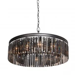 Подвесная люстра Vitaluce V5182-1/12 (220V, хрусталь, на цепи, круглые)