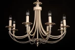 Подвесная люстра Abrasax Josephine 3007/8(creamgold) (220V, на цепи, свеча)