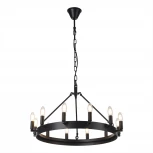 Подвесная люстра Citilux Смитсон CL470112 (220V, на цепи, свеча, круглые, под старину, кольцо)