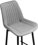 Полубарный стул Notta Седа К крутящийся светло-серый / черный 517144