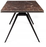 Стол раскладной Grant (160+80), мрамор испанская керамика черный Top Concept 2000000000602