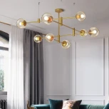 Люстра на штанге Gap Золото ImperiumLoft Gap01 (140725-26) (220V, шарики)