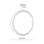 Настенно-потолочный светильник Sonex Vaxin 7671/DL пластик/белый/хром LED 48Вт 3000-6000К пульт ДУ (регулировка яркости, 220V, круглые, IP43)