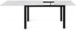 Стол L110 Мрамор белый (ЛДСП EGGER)/Опоры черный Dikline 00-00061381