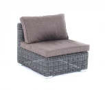 Модуль диванный прямой с подушками, цвет графит 4SIS Лунго YH-C1032W graphite