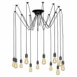 Подвесная люстра Lussole Lgo Shirley GRLSP-9840 (220V, на проводе, паук, IP21)