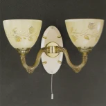 Бра Reccagni Angelo 6958 A 6958/2 (220V, выключатель, листья)