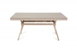 Плетеный стол из искусственного ротанга 160х90см, цвет бежевый 4SIS Латте YH-T4766G-1 beige