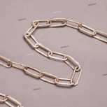 Цепь для люстры с двумя карабинами Eurosvet, белый с золотом