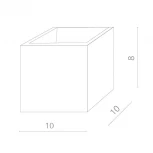 Настенный светильник Arte Lamp Scatola A1423AP-1WH (LED, 220V, куб)