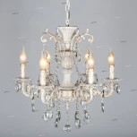 Подвесная люстра Omnilux Martina OML-79003-06 (220V, на цепи, подсвечник, свеча)