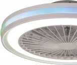 Потолочная люстра RGB светодиодная с вентилятором Mantra Gamer 8291 (220V, пульт управления, круглые)