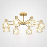 Потолочная люстра на штанге Corf B3 Yellow 8 Lamps ImperiumLoft Corf-B01 (189497-26) (220V)