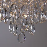 Потолочная люстра на штанге Reluce 96028-0.3-07 WH+GOLD PN (220V, хрусталь)