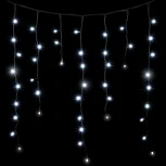 Гирлянда Бахрома с Колпачком 3,2 x 0,9 м Белая с Мерцанием Белого Диода 220В, 180 LED, Провод Черный ПВХ, IP65