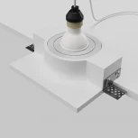 Точечный светильник под гипсокартон встраиваемый Maytoni Gyps Modern DL006-GU10-RD-W (220V)