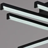 Потолочная люстра светодиодная на штанге с управлением смарфоном и пультом Reluce 01323-0.3-06 BK