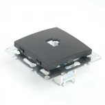 Розетка Ethernet RJ-45 (черный) Stekker Эрна 49151