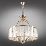 Подвесная люстра Aployt Romen APL.809.03.06 (220V, хрусталь, на цепи, свеча, круглые)