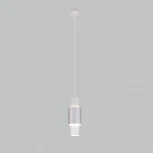Подвесной светильник Eurosvet Bento 50204/1 LED белый/матовое серебро (220V, на проводе, круглые)