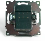 Переключатель двухклавишный (коричневый) Stekker Катрин 49170