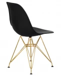 Стул обеденный DSR (ножки золотые, цвет чёрный (B-03))