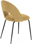 Обеденный стул La Forma (ex Julia Grup) Mahalia (Горчичный/ Пена,Металл,Сталь,Фанера)