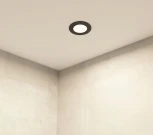 Встраиваемый влагозащищенный светильник PORT DK3101-BK (220V, круглые)