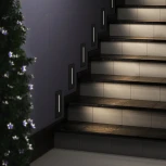 Подсветка для лестниц и ступеней встраиваемая линейная ST Luce Slim SL9519.408.01 черный LED 1*3W (220V, IP54)