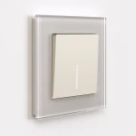 Выключатель одноклавишный с подсветкой (айвори матовый) Werkel W1110162 (a059279)