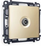 Комплект механизма Ambrella Volt TV розетки проходной ALFA MA613030 Шампань 5-1000 MHz 4dB QUANT