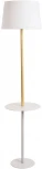 Торшер со столиком Arte Lamp Connor A2102PN-1WH (220V)