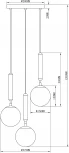 Подвесной светильник Moderli Host V2851-3P (220V, на проводе, шарики)
