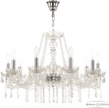 Подвесная люстра Bohemia 104 104/10/240 Ni (220V, подвески, на цепи, подсвечник, свеча)