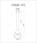 Подвесной светильник Moderli Yumi V5020-1PL (LED, 220V, на тросе, кольцо)