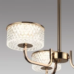 Потолочная люстра на штанге Lumion Venice 6579/40CL золото/прозрачный/металл/пластик LED 40W 220V