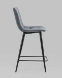 Стул полубарный Stool Group Джанго велюр тёмно-серый высота сиденья 60 см УТ000035296