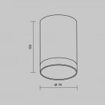 Потолочный светильник IP65 светодиодный Maytoni Luxe O500CL-L10W3K (220V, круглые)